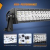 image:imageNilight 75 Inch 36 W LED Light Bar with Yellow Black Covers Spot Lighting for Work Backup Off Road Driving Fog Lamp on Motorcycle Van Camper Wagon Car Pickup Golf Cart ATV UTV SUV Truck Boat 4x454Inch 312W Curved Light