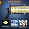 image:imageNilight 75 Inch 36 W LED Light Bar with Yellow Black Covers Spot Lighting for Work Backup Off Road Driving Fog Lamp on Motorcycle Van Camper Wagon Car Pickup Golf Cart ATV UTV SUV Truck Boat 4x475 inch 36W Light Bar Pack of 10