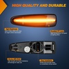 image:imageNilight Fender Side Marker Lights 2 PCS 24LED Front Smoked Len Flowing Amber Light Compatible with Mitsubishi 20082018 Lancer Evolution X 2011up Outlander Sport 2014up Mirage 20072013 Outlander