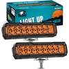 image:imageNilight 6 Inch LED Light Bar 2PCS 50W Amber Off Road Driving Work Fog Lights Spot Flood Combo IP67 Waterproof for Truck Pickup SUV ATV UTV Boat Motorcycle 4x4 Car