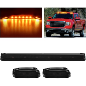 image:imageNilight 5 Inch Amber Top Roof Lights 5 Pack Smoked Lens 12 LED Cab Marker Lights DC 12V Hardwired IP67 Waterproof PCABS for Cascadia 20082019 Freightliner amp Most Semi Trucks TrailersSmoked Amber SilveradoSierra 20072014