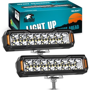 image:imageNilight 6 Inch LED Light Bar 2PCS 50W Off Road Driving Work Fog Lights Spot Flood Combo IP67 Waterproof for Truck Pickup SUV ATV UTV Boat Motorcycle 4x4 Car