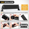 image:imageNilight 135 Inch Spot Flood Combo LED Light Bar Cover Black Protective Durable Polycarbonate Lens Waterproof Dustproof ScratchProof for SideMounted Roof Bumper Off Road Driving Fog Lighting