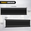 image:imageNilight 135 Inch Spot Flood Combo LED Light Bar Cover Black Protective Durable Polycarbonate Lens Waterproof Dustproof ScratchProof for SideMounted Roof Bumper Off Road Driving Fog Lighting