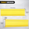 image:imageNilight 135 Inch Spot Flood Combo LED Light Bar Cover Yellow Protective Durable Polycarbonate Lens Waterproof Dustproof ScratchProof for SideMounted Roof Bumper Off Road Driving Fog Lighting