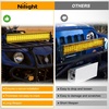 image:imageNilight 22 Inch Spot Flood Combo LED Light Bar Cover Yellow Protective Durable Polycarbonate Lens Waterproof Dustproof ScratchProof for SideMounted Roof Bumper Off Road Driving Fog Lighting