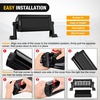 image:imageNilight 75 Inch 36 W Spot LED Light Bar Cover Black Protective Durable Polycarbonate Lens Waterproof Dustproof ScratchProof for Double Row SideMounted Roof Bumper Off Road Driving Fog Lighting