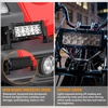 image:imageNilight 75 Inch 36 W Spot LED Light Bar Cover Black Protective Durable Polycarbonate Lens Waterproof Dustproof ScratchProof for Double Row SideMounted Roof Bumper Off Road Driving Fog Lighting