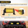 image:imageNilight 75 Inch 36 W Spot LED Light Bar Cover Yellow Protective Durable Polycarbonate Lens Waterproof Dustproof ScratchProof for Double Row SideMounted Roof Bumper Off Road Driving Fog Lighting