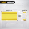 image:imageNilight 75 Inch 36 W Spot LED Light Bar Cover Yellow Protective Durable Polycarbonate Lens Waterproof Dustproof ScratchProof for Double Row SideMounted Roof Bumper Off Road Driving Fog Lighting