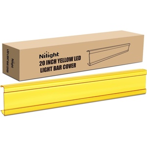 image:imageNilight 22 Inch Spot Flood Combo LED Light Bar Cover Yellow Protective Durable Polycarbonate Lens Waterproof Dustproof ScratchProof for SideMounted Roof Bumper Off Road Driving Fog Lighting