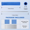 image:imageNilight Spark Plug Wire Heat Shield Sleeve 8Pcs 3632F Boot Protector  with 10 Metal Zip Ties Replacement for LS1LS2 SBC BBC 350 454 Car Truck 6 Inch TitaniumBlue