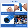 image:imageNilight Spark Plug Wire Heat Shield Sleeve 8Pcs 3632F Boot Protector  with 10 Metal Zip Ties Replacement for LS1LS2 SBC BBC 350 454 Car Truck 6 Inch TitaniumBlue