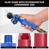 image:imageNilight 15FT Air Line Hose Assembly Rubber with 12 NPT Swivel Fitting Straight Heavy Duty Power Hoses Set Spring Guard Grips DOT Fittings for Semi Truck Trailer TractorGlad Hand Kit with Seals