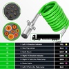 image:imageNilight 15FT Air Line Hose Assembly Rubber with 12 NPT Swivel Fitting Straight Heavy Duty Power Hoses Set Spring Guard Grips DOT Fittings for Semi Truck Trailer Tractor15FT Green ABS Cable