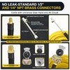 image:imageNilight 15FT Air Line Hose Assembly Rubber with 12 NPT Swivel Fitting Straight Heavy Duty Power Hoses Set Spring Guard Grips DOT Fittings for Semi Truck Trailer Tractor38 x 50FT Air HoseYellow