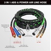 image:imageNilight 15FT Air Line Hose Assembly Rubber with 12 NPT Swivel Fitting Straight Heavy Duty Power Hoses Set Spring Guard Grips DOT Fittings for Semi Truck Trailer Tractor15FT Air Lines