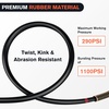 image:imageNilight 15FT Air Line Hose Assembly Rubber with 12 NPT Swivel Fitting Straight Heavy Duty Power Hoses Set Spring Guard Grips DOT Fittings for Semi Truck Trailer Tractor15FT Air Brake Hose