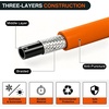 image:imageNilight 15FT Air Line Hose Assembly Rubber with 12 NPT Swivel Fitting Straight Heavy Duty Power Hoses Set Spring Guard Grips DOT Fittings for Semi Truck Trailer Tractor38 x 50FT Air HoseOrange