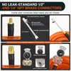 image:imageNilight 15FT Air Line Hose Assembly Rubber with 12 NPT Swivel Fitting Straight Heavy Duty Power Hoses Set Spring Guard Grips DOT Fittings for Semi Truck Trailer Tractor38 x 50FT Air HoseOrange