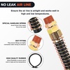 image:imageNilight 15FT Air Line Hose Assembly Rubber with 12 NPT Swivel Fitting Straight Heavy Duty Power Hoses Set Spring Guard Grips DOT Fittings for Semi Truck Trailer Tractor15FT Air Brake Hose