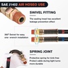 image:imageNilight 15FT Air Line Hose Assembly Rubber with 12 NPT Swivel Fitting Straight Heavy Duty Power Hoses Set Spring Guard Grips DOT Fittings for Semi Truck Trailer Tractor12FT Air Brake Hose