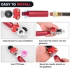image:imageNilight 15FT Air Line Hose Assembly Rubber with 12 NPT Swivel Fitting Straight Heavy Duty Power Hoses Set Spring Guard Grips DOT Fittings for Semi Truck Trailer TractorGlad Hand Kit with Seals