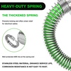 image:imageNilight 15FT Air Line Hose Assembly Rubber with 12 NPT Swivel Fitting Straight Heavy Duty Power Hoses Set Spring Guard Grips DOT Fittings for Semi Truck Trailer Tractor12FT Green ABS Cable
