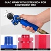 image:imageNilight 15FT Air Line Hose Assembly Rubber with 12 NPT Swivel Fitting Straight Heavy Duty Power Hoses Set Spring Guard Grips DOT Fittings for Semi Truck Trailer Tractor12FT Air Lines with Glad Hands  Grips