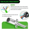 image:imageNilight 15FT Air Line Hose Assembly Rubber with 12 NPT Swivel Fitting Straight Heavy Duty Power Hoses Set Spring Guard Grips DOT Fittings for Semi Truck Trailer Tractor15FT Green ABS Cable
