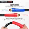 image:imageNilight 15FT Air Line Hose Assembly Rubber with 12 NPT Swivel Fitting Straight Heavy Duty Power Hoses Set Spring Guard Grips DOT Fittings for Semi Truck Trailer Tractor15FT Air Brake Hose