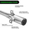 image:imageNilight 15FT Air Line Hose Assembly Rubber with 12 NPT Swivel Fitting Straight Heavy Duty Power Hoses Set Spring Guard Grips DOT Fittings for Semi Truck Trailer Tractor15FT Green ABS Cable