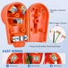 image:imageNilight 50 Amp RV Male Replacement Plug 125250 Volt Heavy Duty Receptacle with Handle ETL Listed NEMA 1450P for Camper Caravan Motorhome Van TrailerAmber