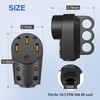 image:imageNilight 50 Amp RV Male Replacement Plug 125250 Volt Heavy Duty Receptacle with Handle ETL Listed NEMA 1450P for Camper Caravan Motorhome Van TrailerBlack