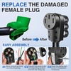 image:imageNilight 50 Amp RV Male Replacement Plug 125250 Volt Heavy Duty Receptacle with Handle ETL Listed NEMA 1450P for Camper Caravan Motorhome Van TrailerBlack