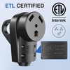 image:imageNilight 50 Amp RV Male Replacement Plug 125250 Volt Heavy Duty Receptacle with Handle ETL Listed NEMA 1450P for Camper Caravan Motorhome Van TrailerBlack