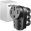 image:imageNilight 50 Amp RV Male Replacement Plug 125250 Volt Heavy Duty Receptacle with Handle ETL Listed NEMA 1450P for Camper Caravan Motorhome Van TrailerBlack