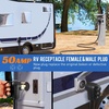 image:imageNilight 50 Amp RV Male Replacement Plug 125250 Volt Heavy Duty Receptacle with Handle ETL Listed NEMA 1450P for Camper Caravan Motorhome Van TrailerBlack