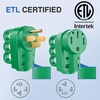 image:imageNilight 50 Amp RV Male Replacement Plug 125250 Volt Heavy Duty Receptacle with Handle ETL Listed NEMA 1450P for Camper Caravan Motorhome Van TrailerGreen