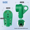 image:imageNilight 50 Amp RV Male Replacement Plug 125250 Volt Heavy Duty Receptacle with Handle ETL Listed NEMA 1450P for Camper Caravan Motorhome Van TrailerGreen
