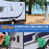image:imageNilight 50 Amp RV Male Replacement Plug 125250 Volt Heavy Duty Receptacle with Handle ETL Listed NEMA 1450P for Camper Caravan Motorhome Van TrailerGreen