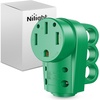 image:imageNilight 50 Amp RV Male Replacement Plug 125250 Volt Heavy Duty Receptacle with Handle ETL Listed NEMA 1450P for Camper Caravan Motorhome Van TrailerGreen