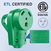 image:imageNilight 50 Amp RV Male Replacement Plug 125250 Volt Heavy Duty Receptacle with Handle ETL Listed NEMA 1450P for Camper Caravan Motorhome Van TrailerGreen