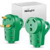 image:imageNilight 50 Amp RV Male Replacement Plug 125250 Volt Heavy Duty Receptacle with Handle ETL Listed NEMA 1450P for Camper Caravan Motorhome Van TrailerGreen