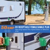 image:imageNilight 50 Amp RV Male Replacement Plug 125250 Volt Heavy Duty Receptacle with Handle ETL Listed NEMA 1450P for Camper Caravan Motorhome Van TrailerGreen