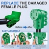 image:imageNilight 50 Amp RV Male Replacement Plug 125250 Volt Heavy Duty Receptacle with Handle ETL Listed NEMA 1450P for Camper Caravan Motorhome Van TrailerGreen