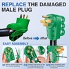 image:imageNilight 50 Amp RV Male Replacement Plug 125250 Volt Heavy Duty Receptacle with Handle ETL Listed NEMA 1450P for Camper Caravan Motorhome Van TrailerGreen
