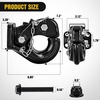 image:imageNilight Pintle Hook Hitch with Mounting Kit 40000 lbs Fits 212 to 3Inch Lunette Ring Mount Required 20Ton Hitch Receiver fit for Pintle Hook Mount15Ton Capacity