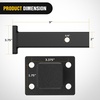 image:imageNilight Pintle Hook Hitch with Mounting Kit 40000 lbs Fits 212 to 3Inch Lunette Ring Mount Required 20Ton Hitch Receiver fit for Pintle Hook Mount1Position Pintle Hook Mount