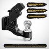 image:imageNilight Pintle Hook Hitch with Mounting Kit 40000 lbs Fits 212 to 3Inch Lunette Ring Mount Required 20Ton Hitch Receiver fit for Pintle Hook Mount2 Ball Pintle Hook